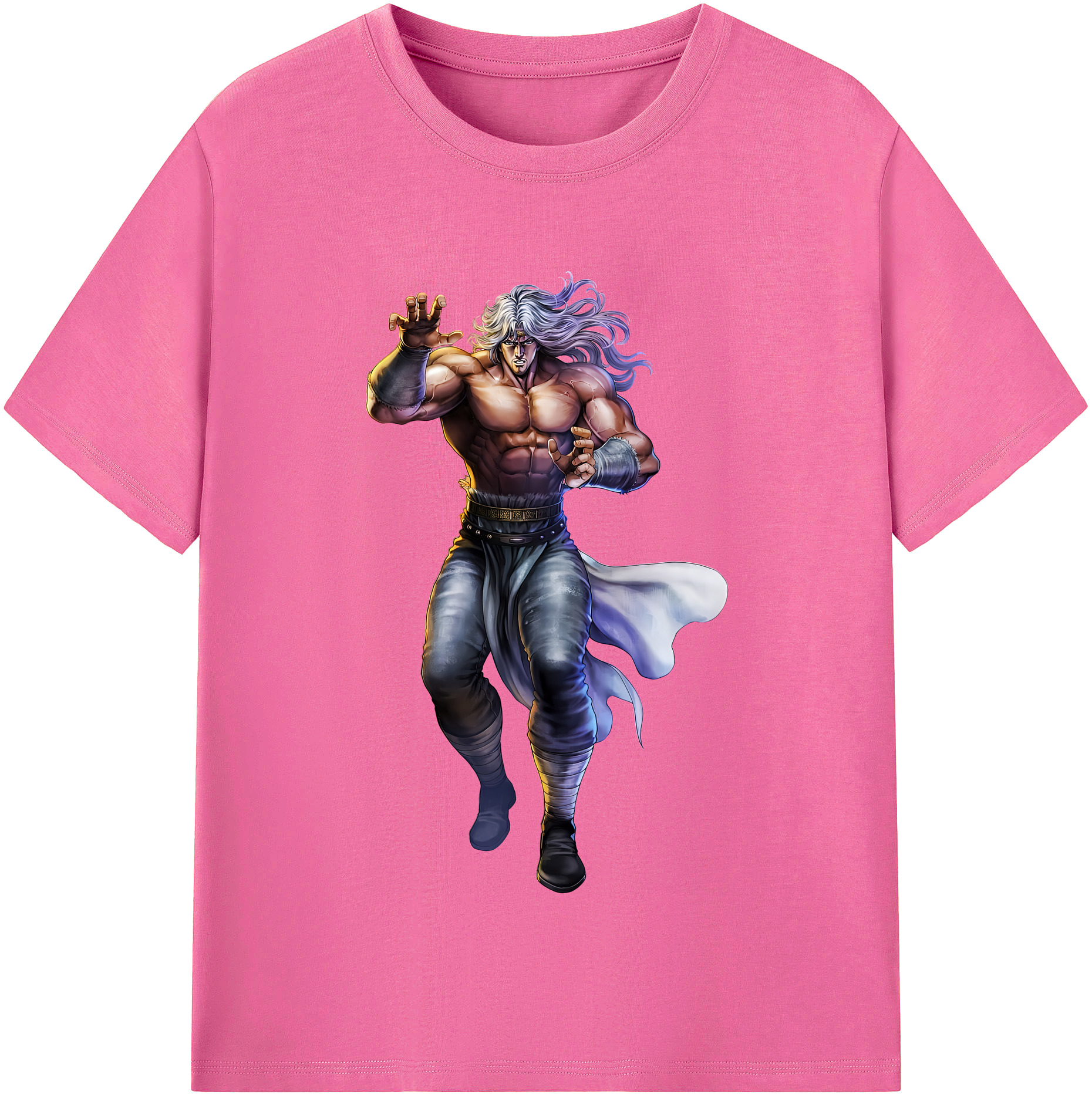 （画像用） 北斗の拳 Fist of the North Star レディースカジュアルプリントTシャツ（綿100％）